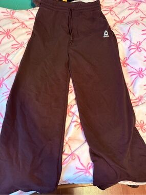 Reebok Brown Wide-Leg Women's Sweatpants